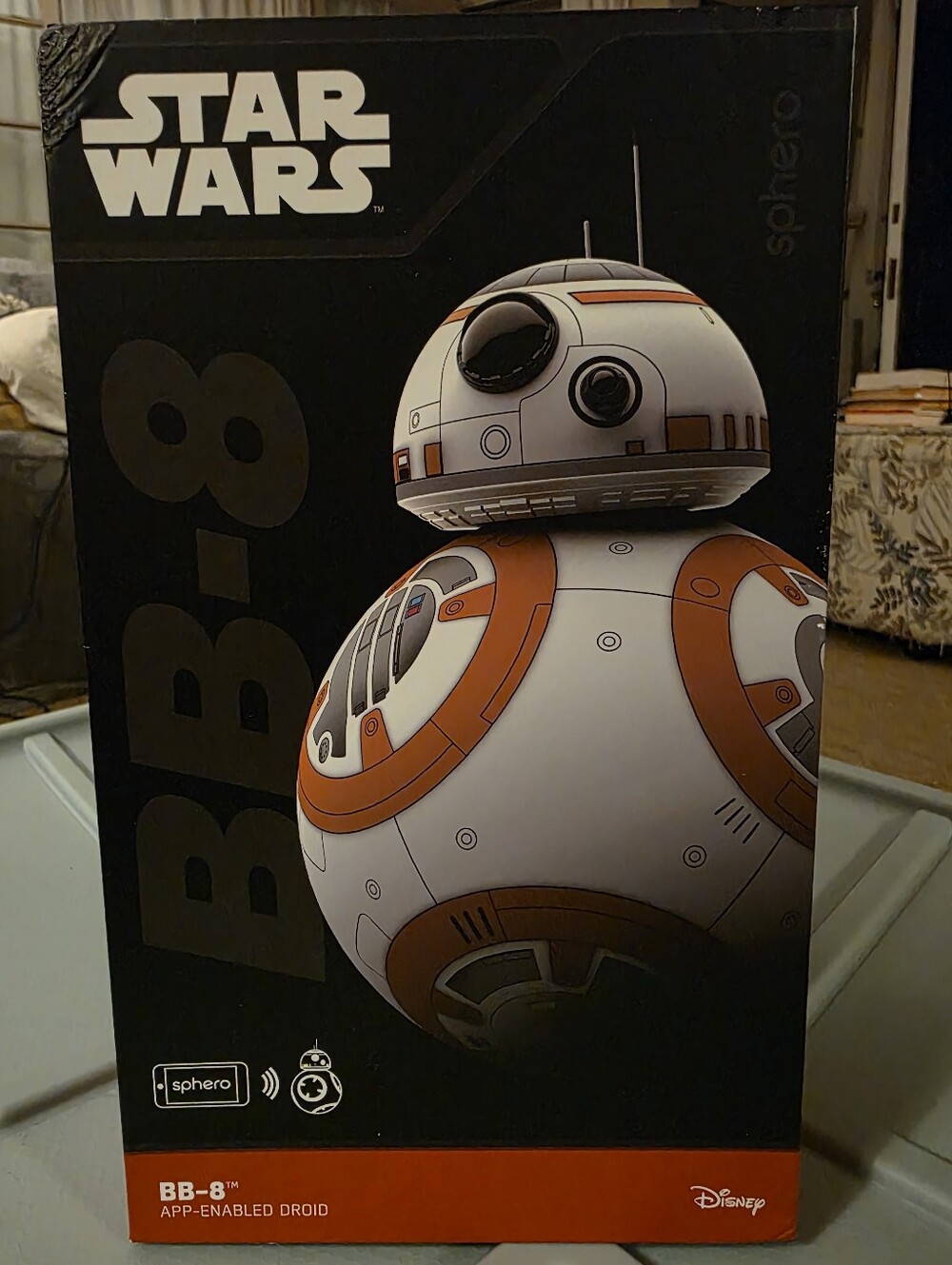 Sphero - Star Wars BB-8 App-enabled Droid - White & Orange